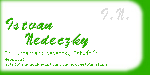 istvan nedeczky business card